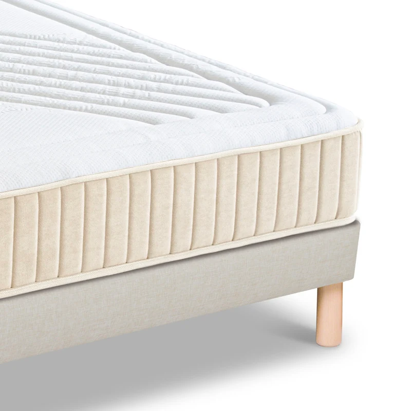 Pack prêt à dormir Symphonie 2.0 - Matelas + Sommier + Couette, oreillers, protège-matelas - 25 cm d'épaisseur