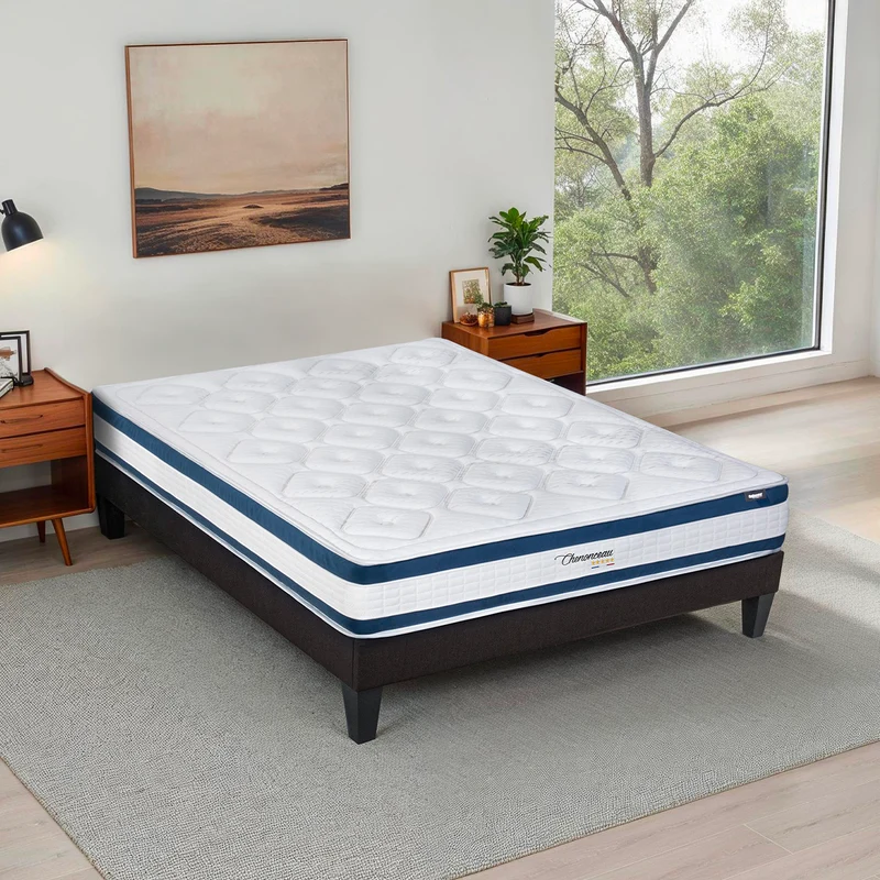 Matelas Chenonceau - Mémoire de forme - Épaisseur 26 cm - Accueil moelleux, soutien ferme