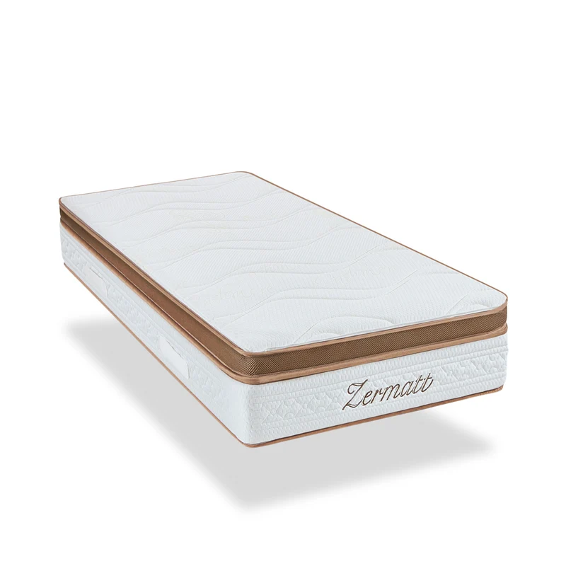 Pack prêt à dormir Zermatt - Matelas + Sommier + Couette, oreillers, protège-matelas - 31 cm d'épaisseur