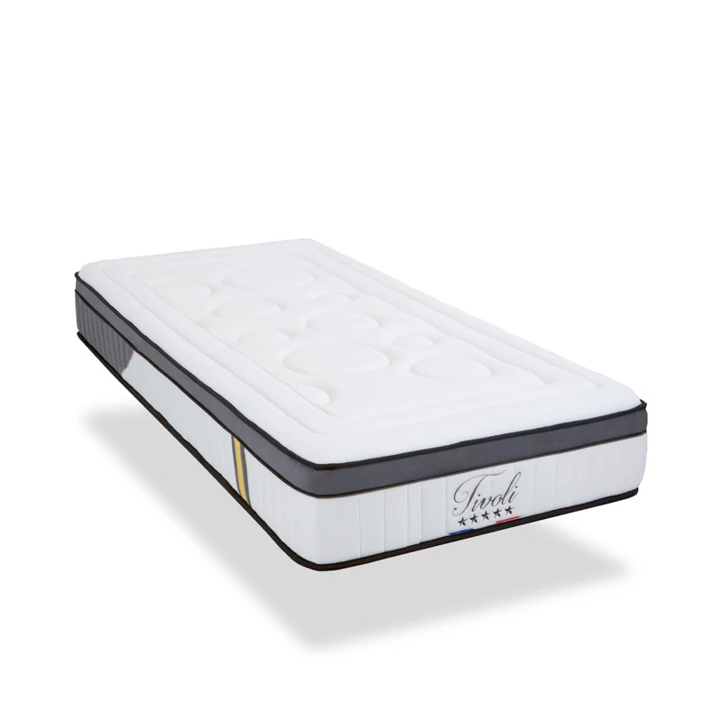 Pack prêt à dormir Tivoli - Matelas + Sommier + Couette, oreillers, protège-matelas - 25 cm d'épaisseur