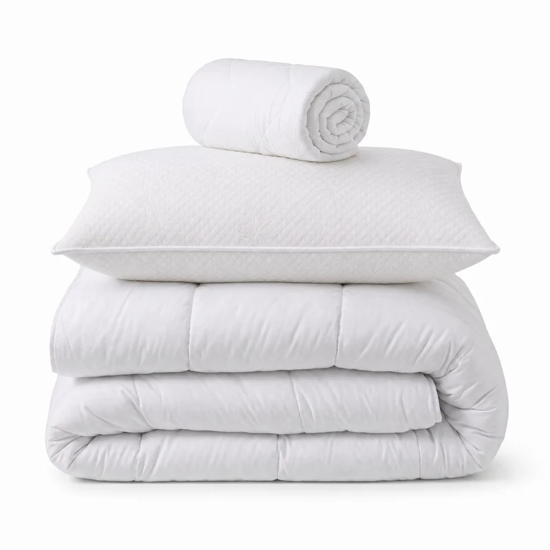 Pack prêt à dormir Tivoli - Matelas + Sommier + Couette, oreillers, protège-matelas - 25 cm d'épaisseur