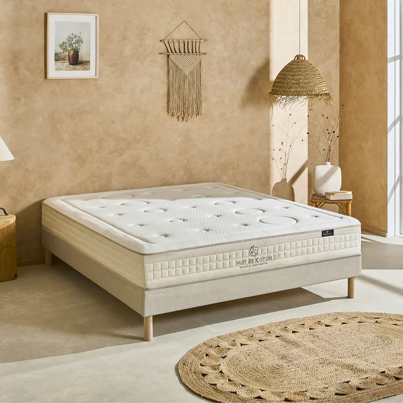 Matelas Prélude 2.0 - Latex 100 % naturel - Souple et respirant - 25 cm d'épaisseur