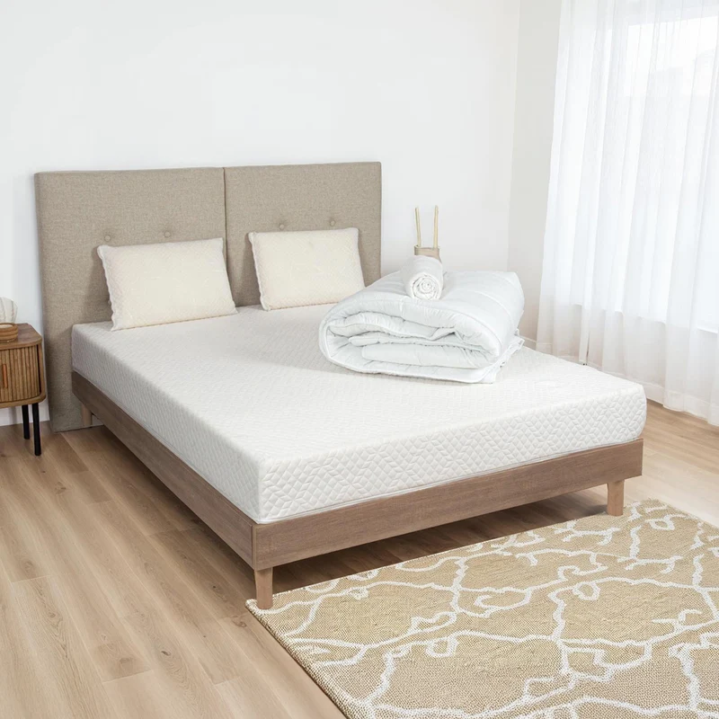 Pack Rêverie - Couette + Oreillers + Protège-matelas - Le lit habillé en une fois