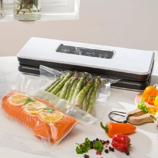 Appareil à emballer sous vide blanc 37 cm 150 W KSSV60 Kitchen Chef Professional
