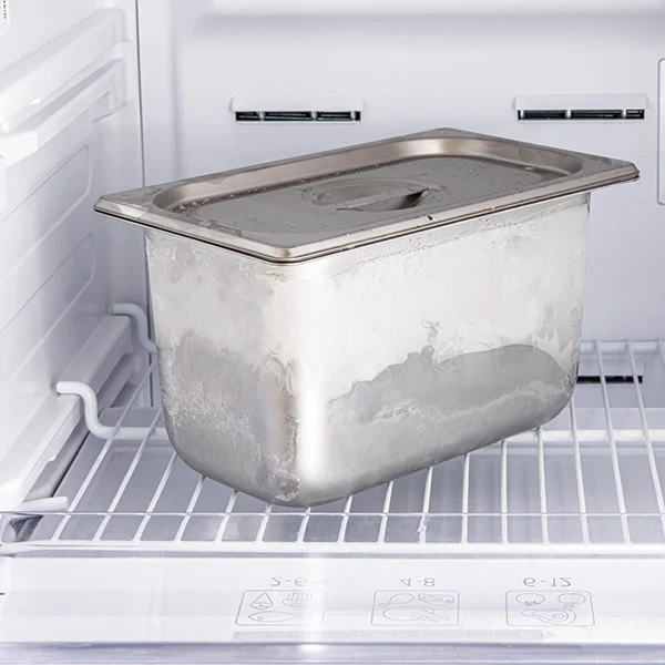 Bac gastro avec couvercle en inox et support bambou Mathon