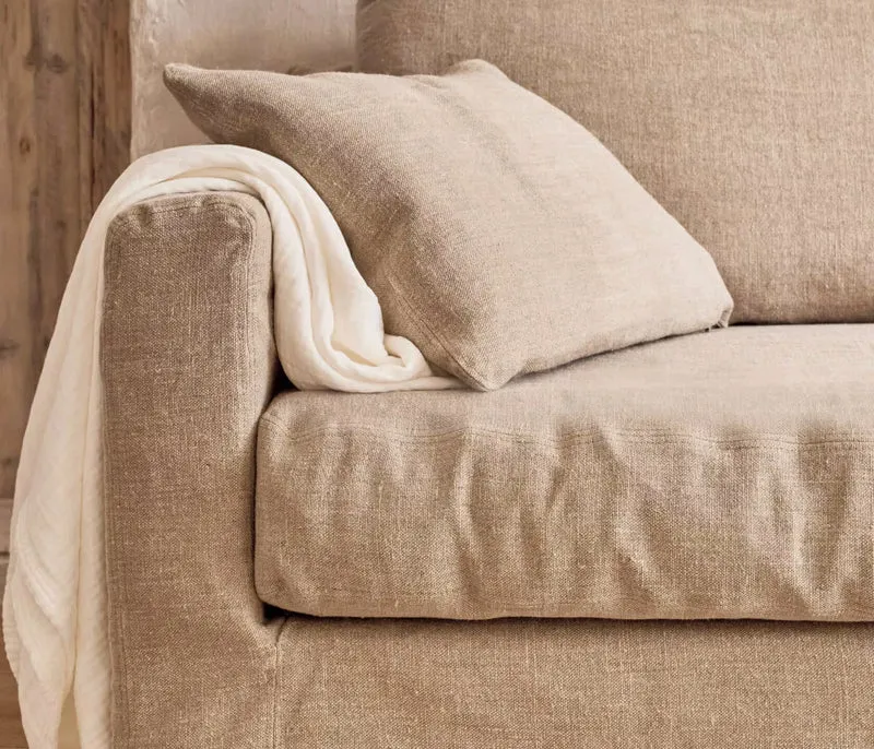 Fauteuil en lin PALM