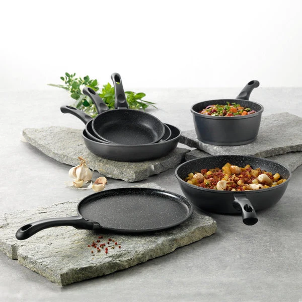 Batterie de cuisine 12 pièces revêtement Dur comme la pierre Mathon