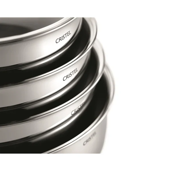Batterie de cuisine 7 pièces tout inox Castel’Pro Cristel