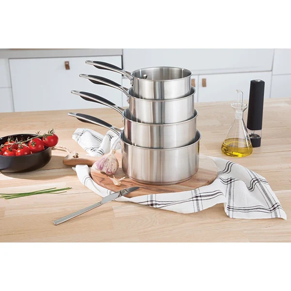 Batterie de cuisine 7 pièces tout inox Excell’Inox Mathon