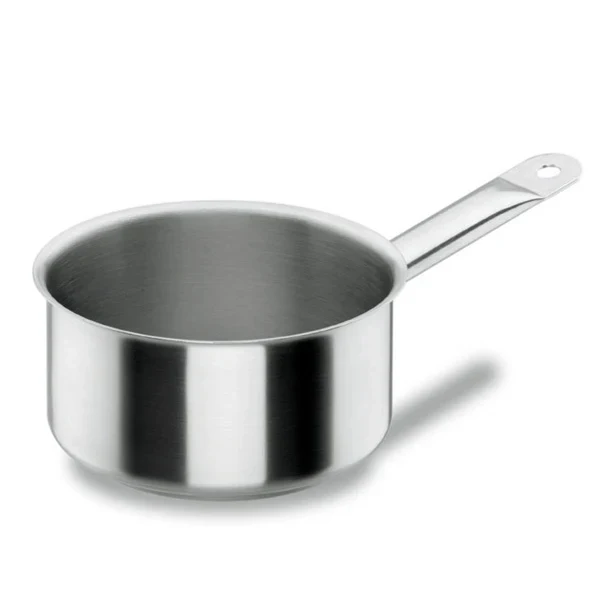 Batterie de cuisine tout inox : 3 casseroles, 2 poêles et 1 marmite Chef Classic Lacor
