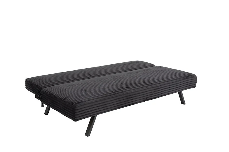VELVET STRIDE™ – BLACK CORDUROY SOFA BED – IF-8065