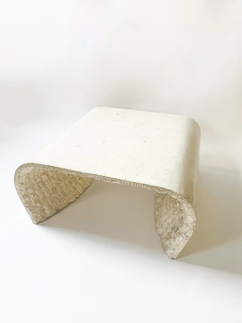 Tesselated Stone Waterfall Coffee Table