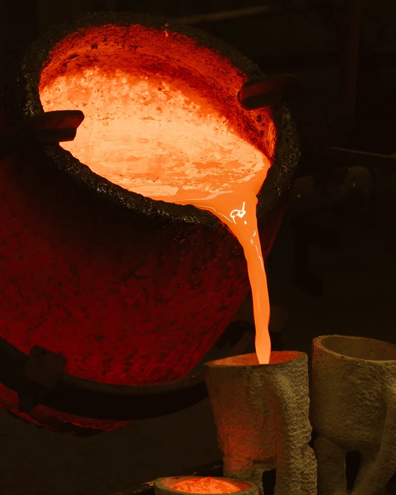Solid Bronze Candle Holder