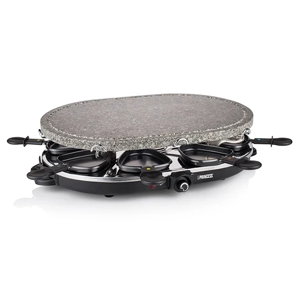 Appareil à raclette et pierre à cuire ovale 1200 W Princess