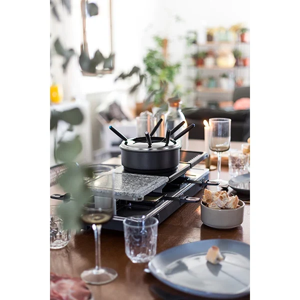 Appareil à raclette fondue 12 personnes 1650 W Livoo