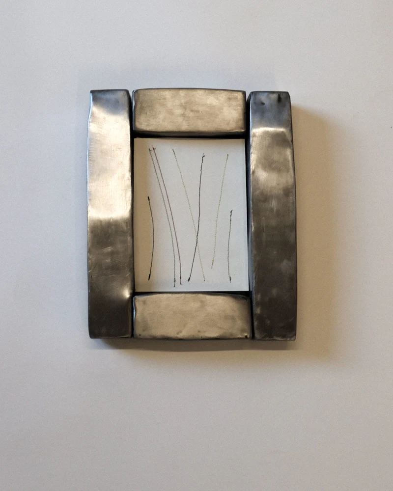 Hammered Steel Picture Frame