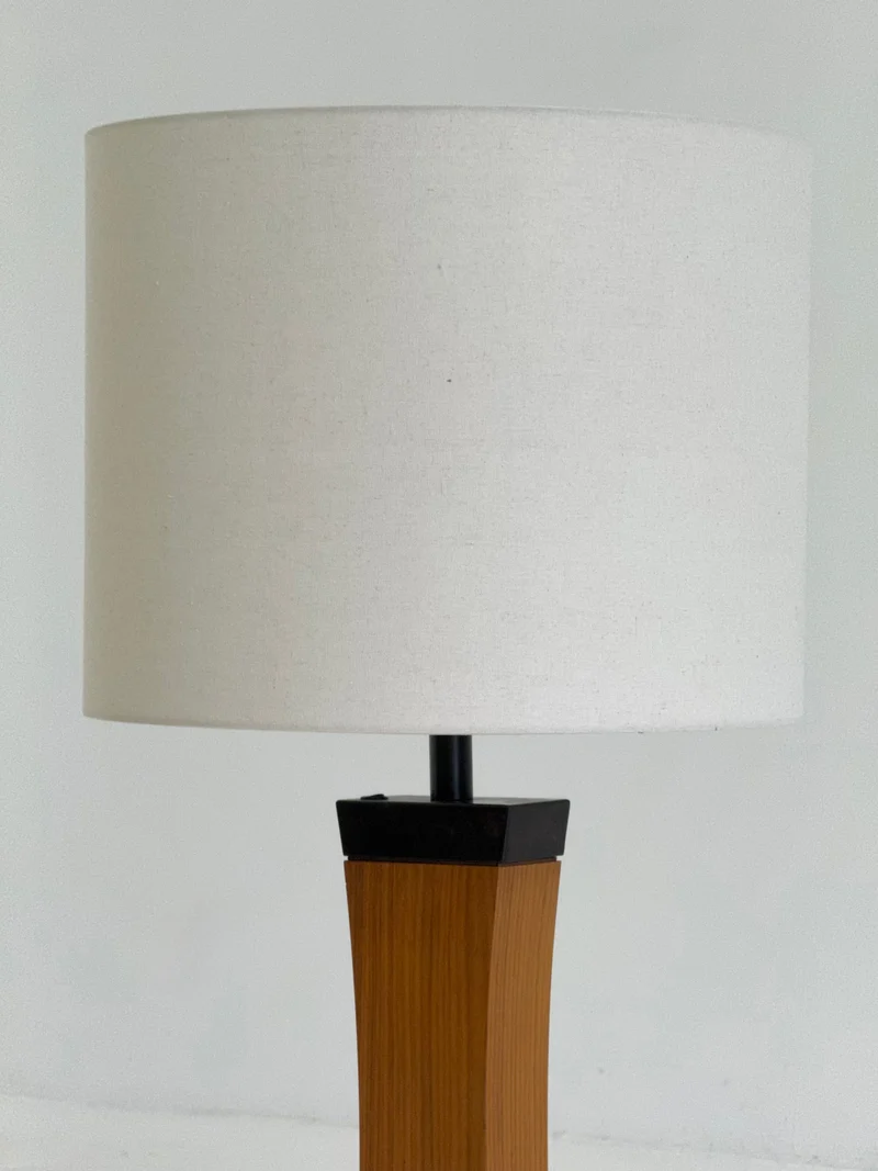 Italian Mid Century Teak Table Lamp
