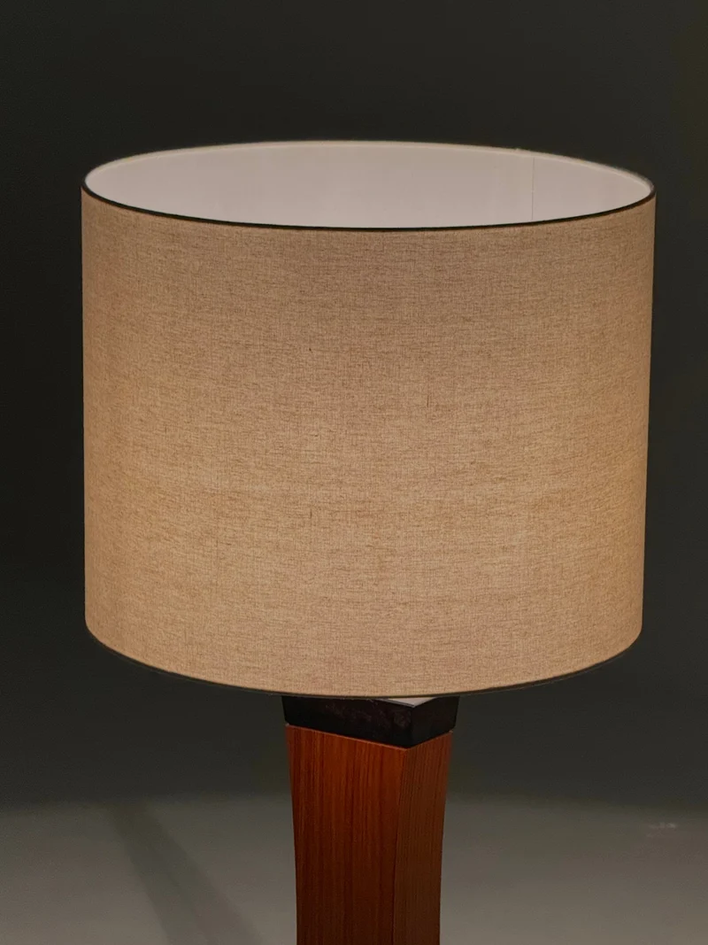 Italian Mid Century Teak Table Lamp