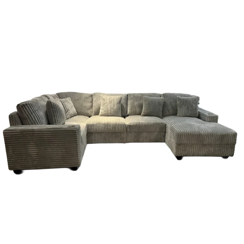 VelvetLux™ Modular Velvet Sectional – 6272