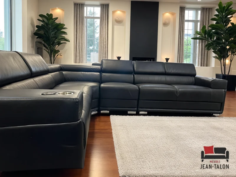 MetropolitanFlex™ Top‑Grain Leather Sectional – 6275