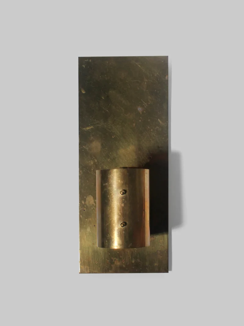 Mid-Century Brass Candle Sconce From Colseth, Norway