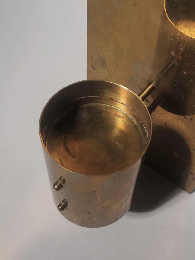 Mid-Century Brass Candle Sconce From Colseth, Norway