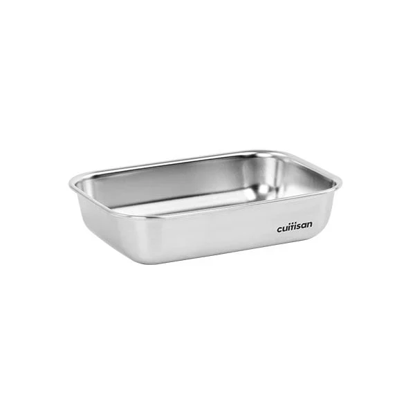 Boîte de conservation rectangulaire en inox 1900 ml compatible micro-ondes Cuitisan