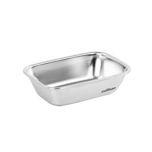 Boîte de conservation rectangulaire en inox 580 ml compatible micro-ondes Cuitisan