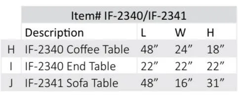 3-Piece Coffee Table Set – IF-2340