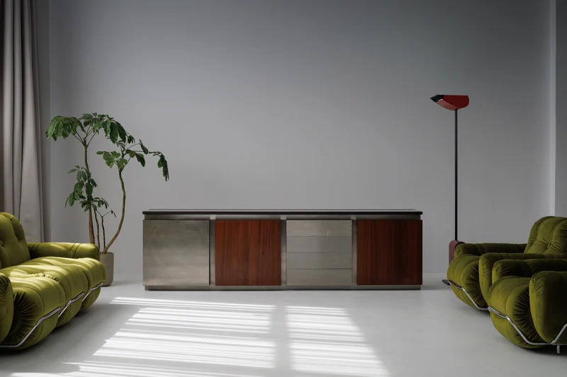 Restored Large Parioli Sideboard | Room Divider by Giotto Stoppino for Acerbis