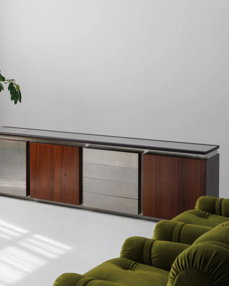 Restored Large Parioli Sideboard | Room Divider by Giotto Stoppino for Acerbis