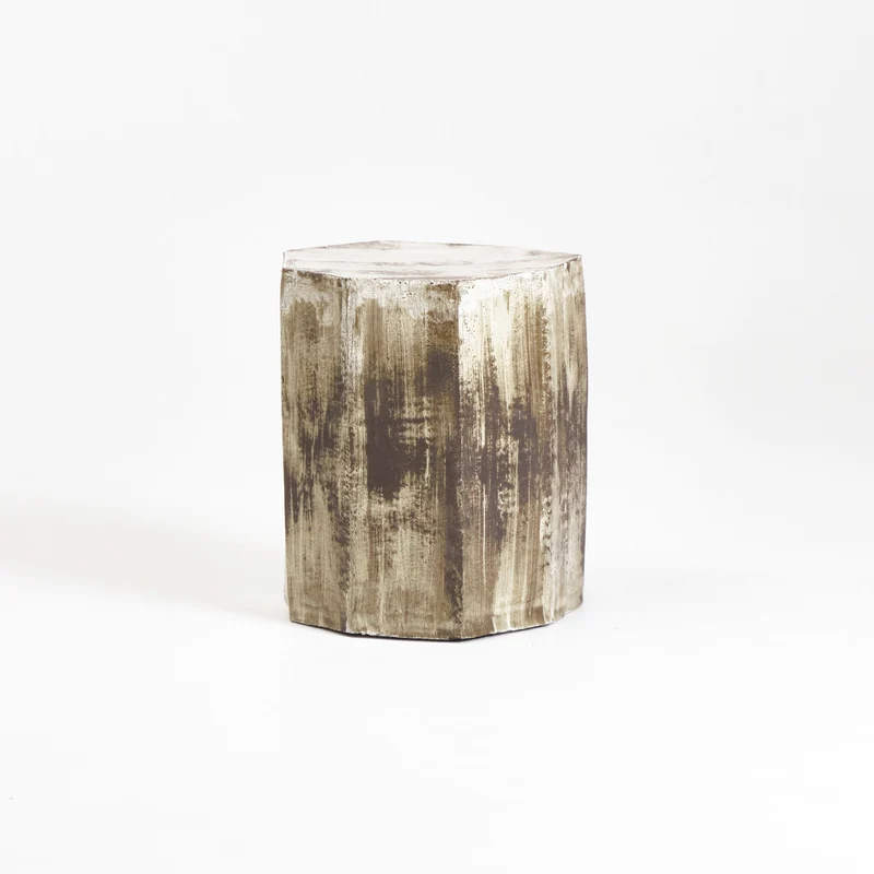 Ceramic Side Table (geometric)