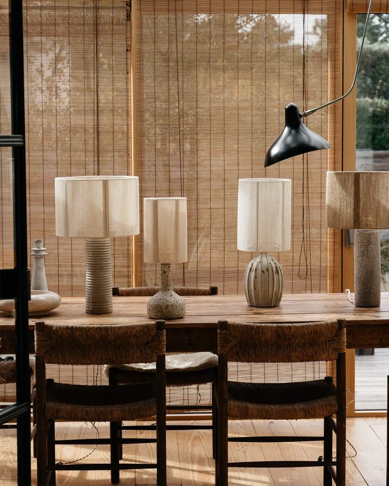 Contemporary Classic Table Lamps in Glass "Patagonia"