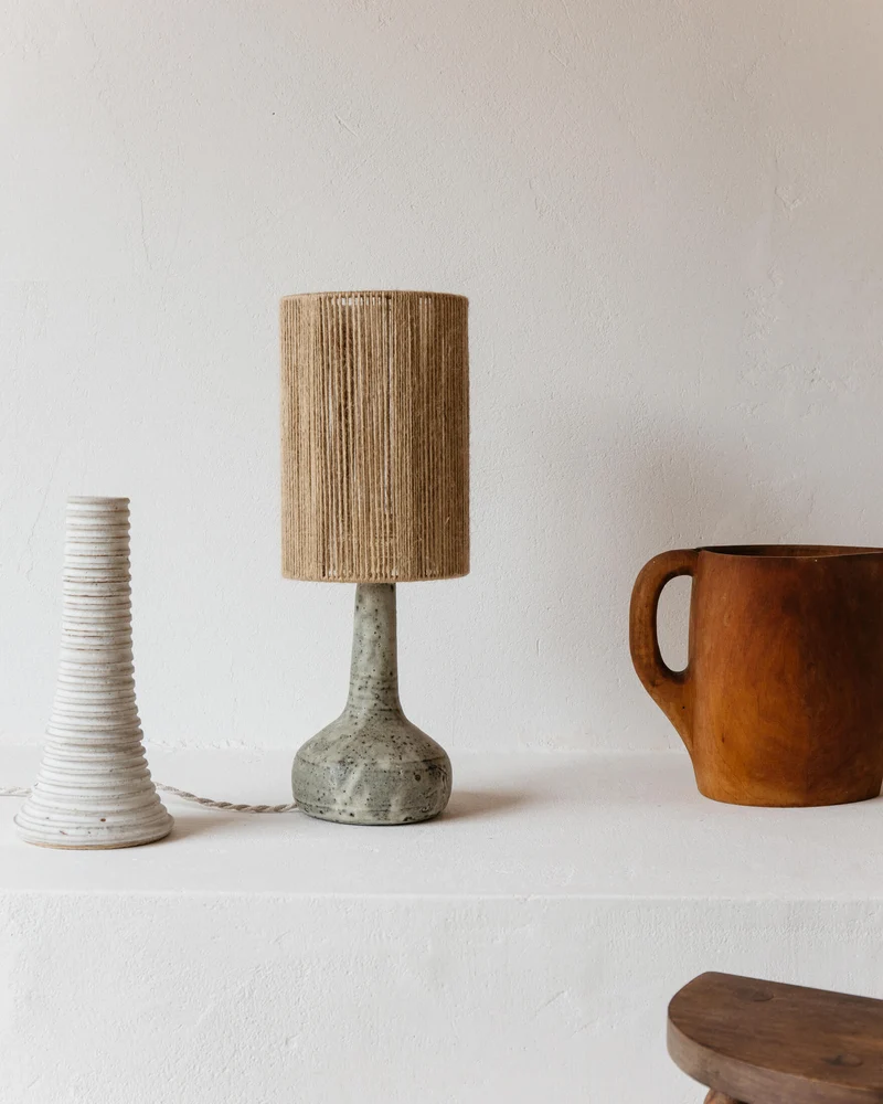 Contemporary Table Lamps in Ceramic "Lune"
