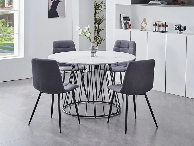 Marble Round Dining Set – Model T-1590