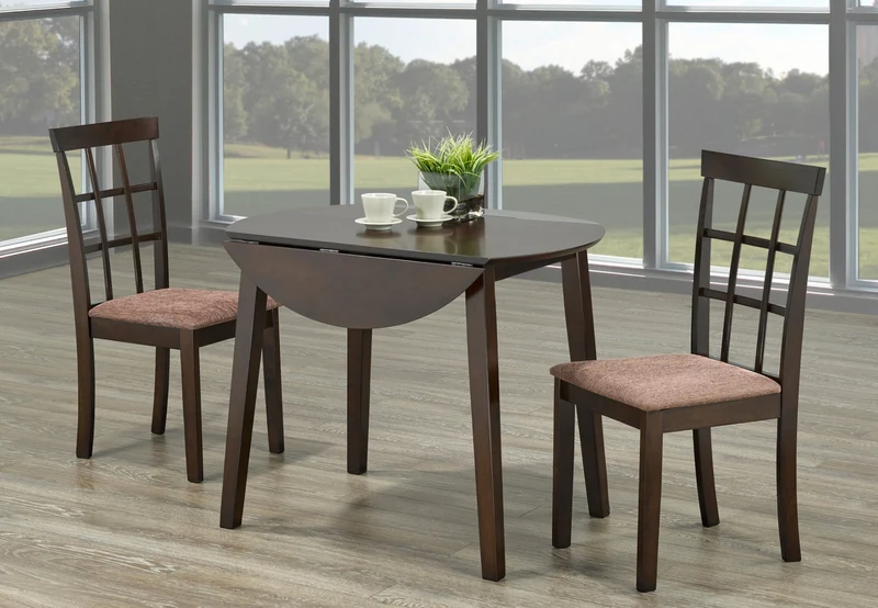 Espresso Drop Leaf Dining Set – Model T-Toronto