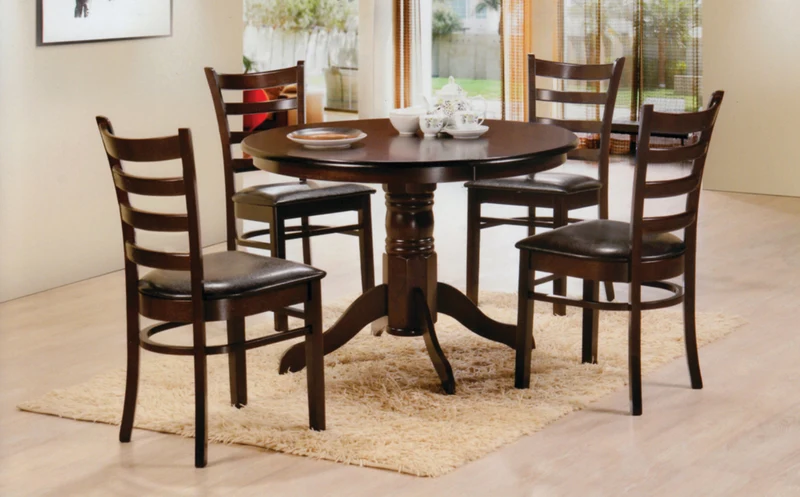 Espresso Round Dining Set – Model T-1060