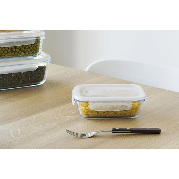Boîte rectangulaire en verre 650 ml Pebbly
