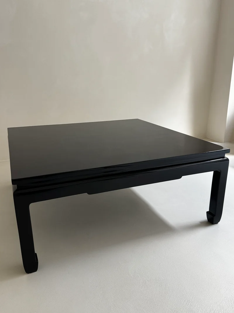 Vintage Black Lacquer Coffee Table