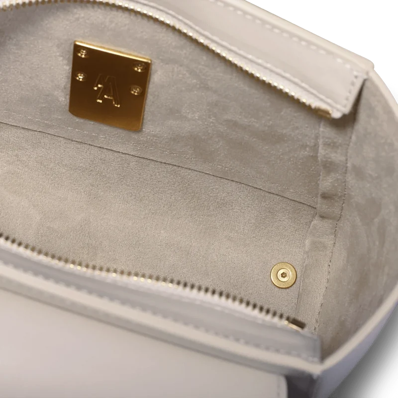 Mini Marly - Cuir Box Blanc Cassé