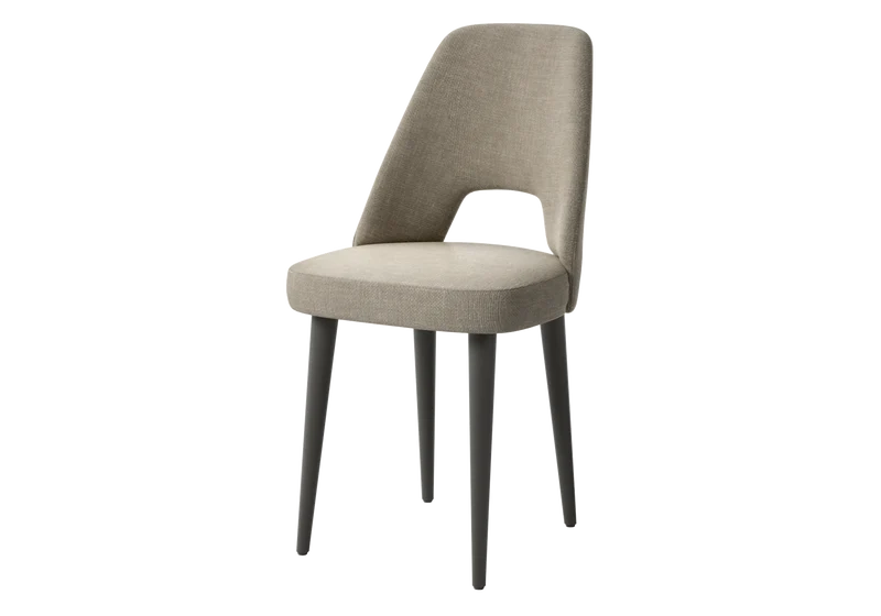Ensemble table et 6 chaises marbre doré - Hexagon
