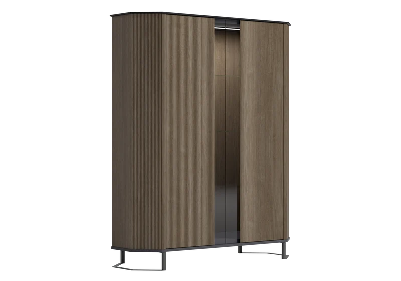 Ensemble meubles salon bois miel - Hexagon