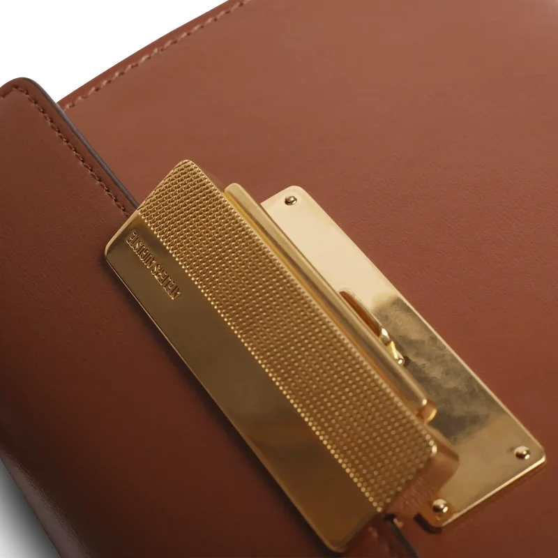 Mini Capucine - Cuir Box Camel