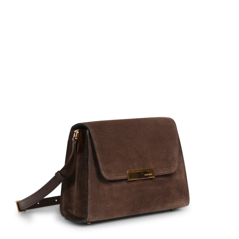 Mini Amelot - Cuir Velours Chocolat