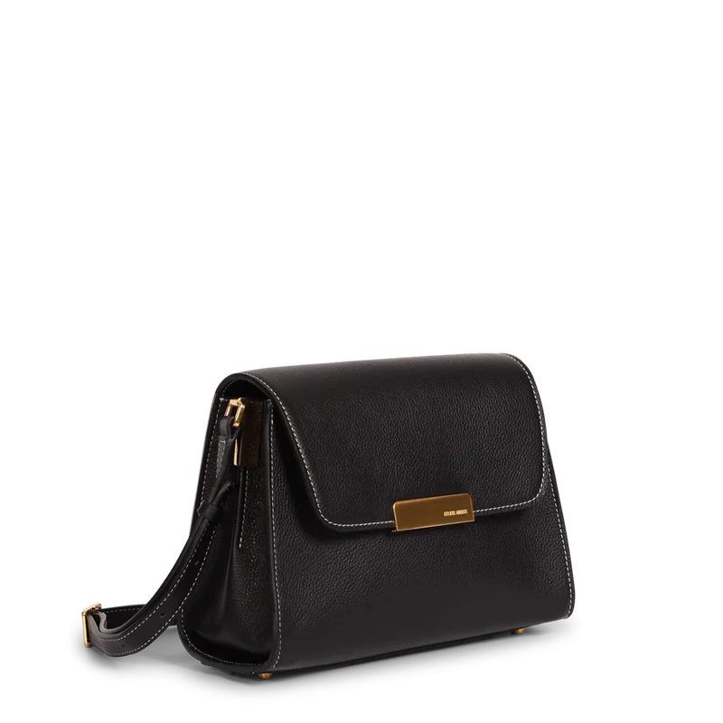 Mini Amelot - Cuir Grainé Noir