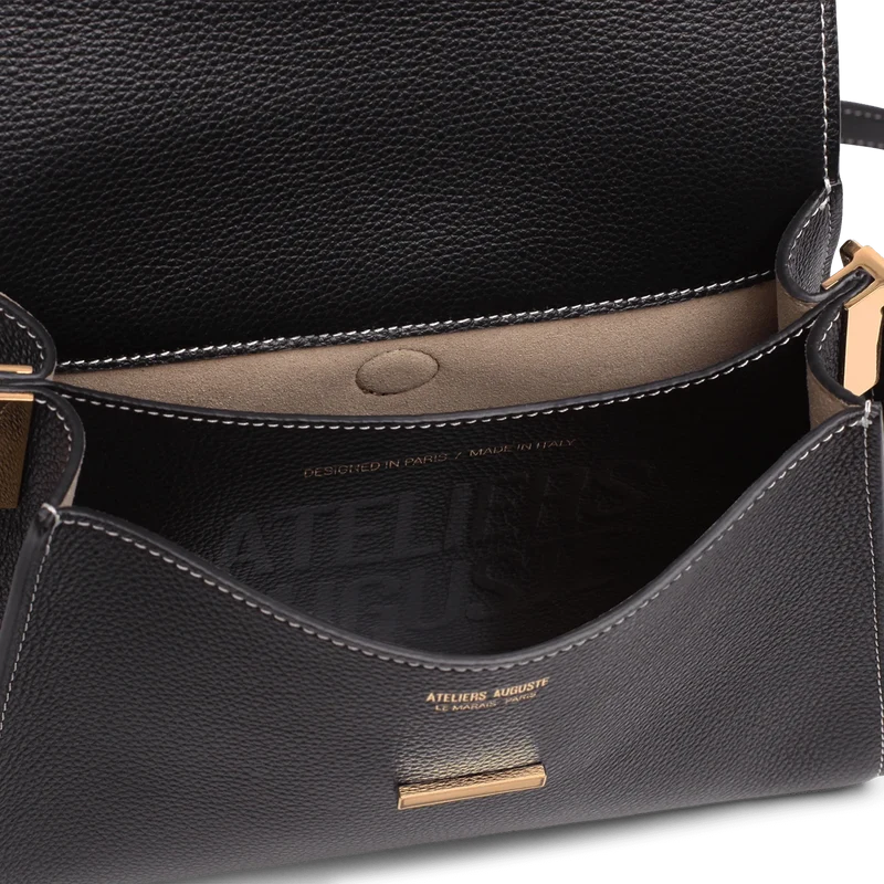 Mini Amelot - Cuir Grainé Noir