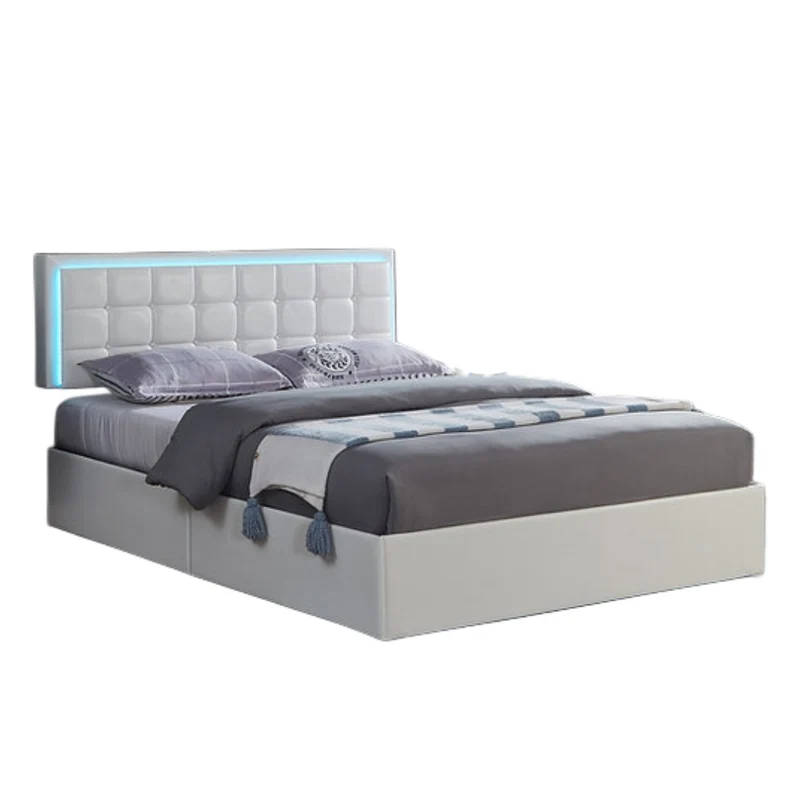 Contemporary Soft IF-5400 Bed (Black & White)