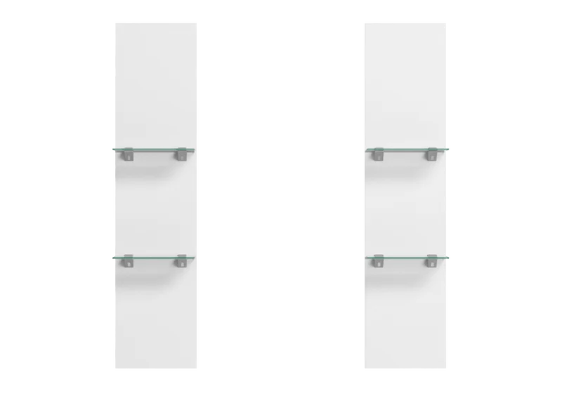 Étagère murale verre blanc laqué – Treviso