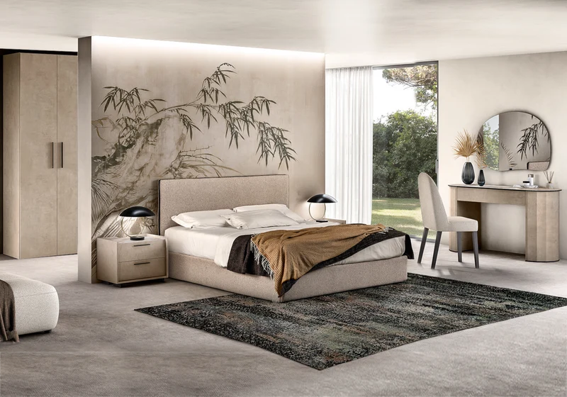 Lit tissu boucle design italien – Dune