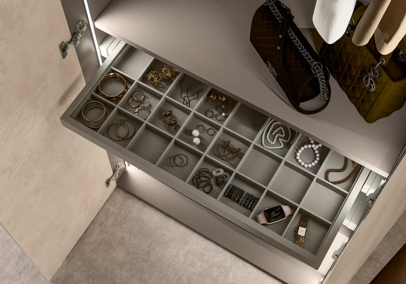 Armoire 4 portes design italien effet pierre - Dune